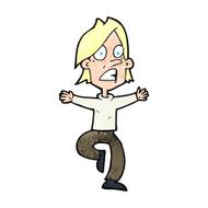 cartoon panicking man N27