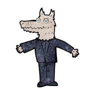 Cartoon Wolf N142