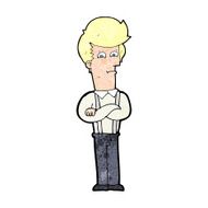 cartoon annoyed man N106