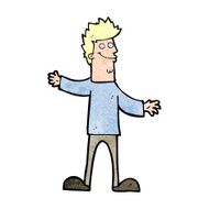 cartoon happy man N639