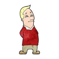 cartoon friendly man N36