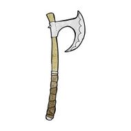 cartoon viking axe N13