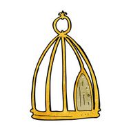 Cartoon Bird Cage N19