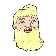 cartoon laughing bearded man N11