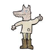 cartoon wolf man N75