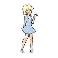 cartoon pretty woman in dress N64
