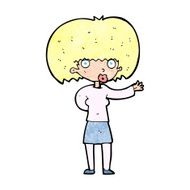 cartoon woman gesturing N39