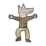 cartoon wolf man N76