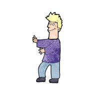 cartoon happy man N640