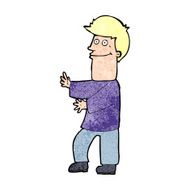 cartoon man gesturing N42