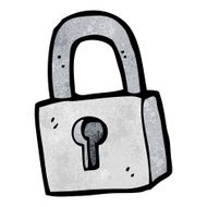 Cartoon Padlock N53