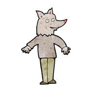 cartoon happy werewolf N9