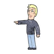 cartoon angry man pointing N13
