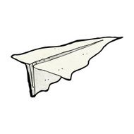 cartoon paper aeroplane N7