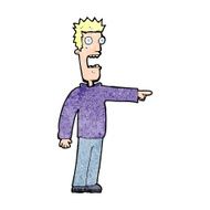 cartoon terrified man N370