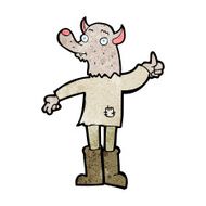 cartoon funny werewolf N26