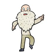 cartoon stressed old man N26
