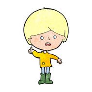 cartoon unhappy boy N77