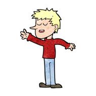 cartoon happy man reaching N12