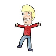 cartoon happy man N641