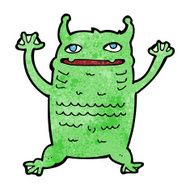 cartoon little monster N87