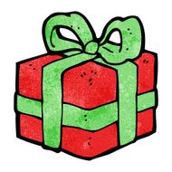 cartoon christmas present N75
