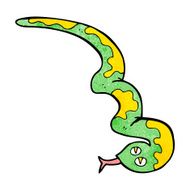 cartoon hissing snake N60