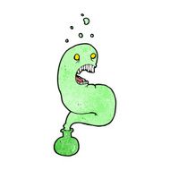 cartoon halloween ghost in bottle N26
