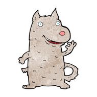 cartoon happy dog N103