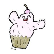 cartoon cupcake monster N16