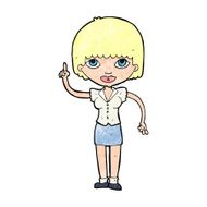 cartoon woman with idea N342