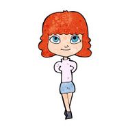 cartoon happy girl N133