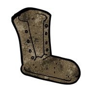 cartoon old boot N18