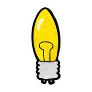 cartoon electric light bulb N32