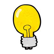 cartoon electric light bulb N33