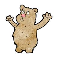 Cartoon funny bear N16