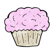 cartoon cupcake N198