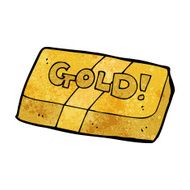 cartoon bar of gold N20