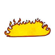 cartoon fire border N16