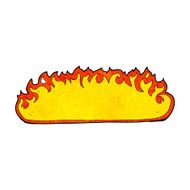 cartoon fire border N17