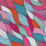 colorful seamless abstract hand-drawn pattern waves background N34