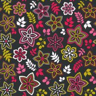 Seamless texture with flowers Endless floral pattern N15