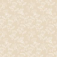 Seamless texture with flowers Endless floral pattern N18