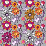 Seamless texture with flowers Endless floral pattern N22