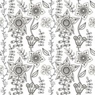 Seamless texture with flowers Endless floral pattern N33