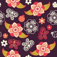 Seamless texture with flowers Endless floral pattern N41