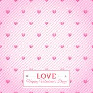Heart seamless vector background Happy Valentine&#039;s Day Card