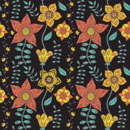 Seamless texture with flowers Endless floral pattern N52