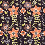 Seamless texture with flowers Endless floral pattern N60