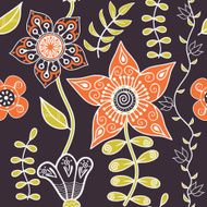 Seamless texture with flowers Endless floral pattern N61